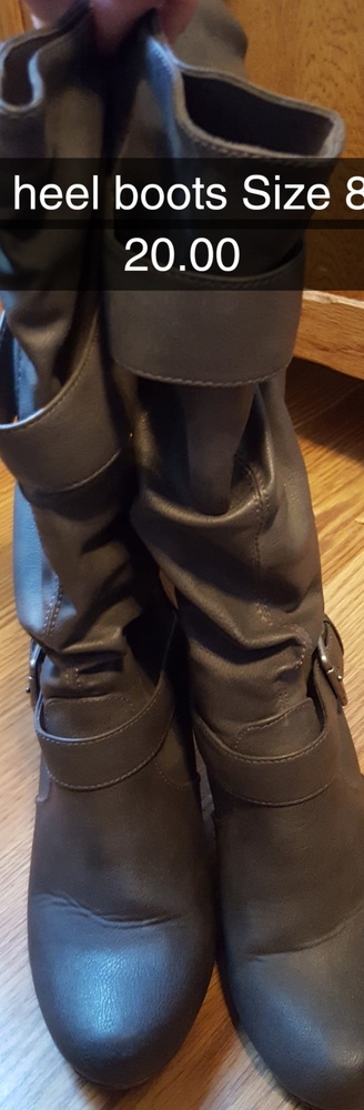 Gray boots